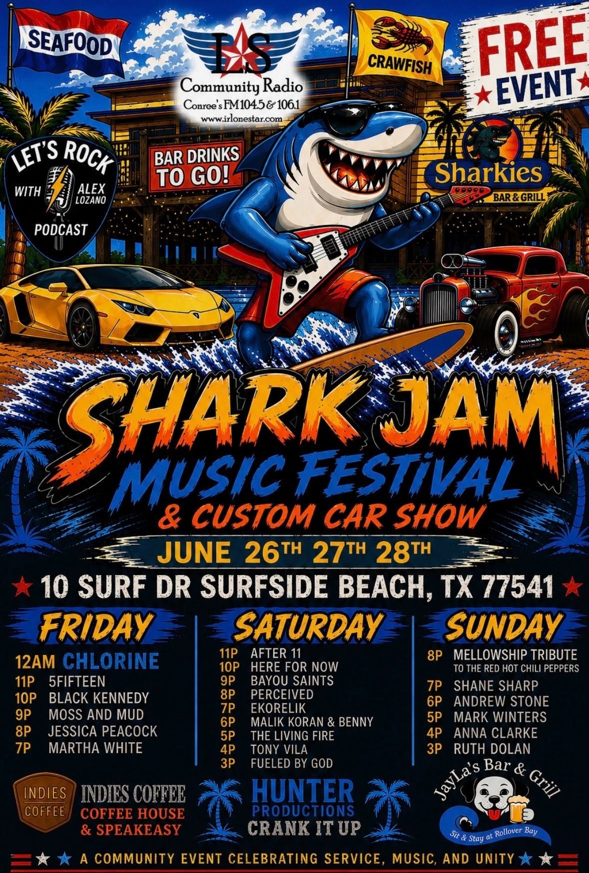 Shark Jam Music Fest & Custom Car Show